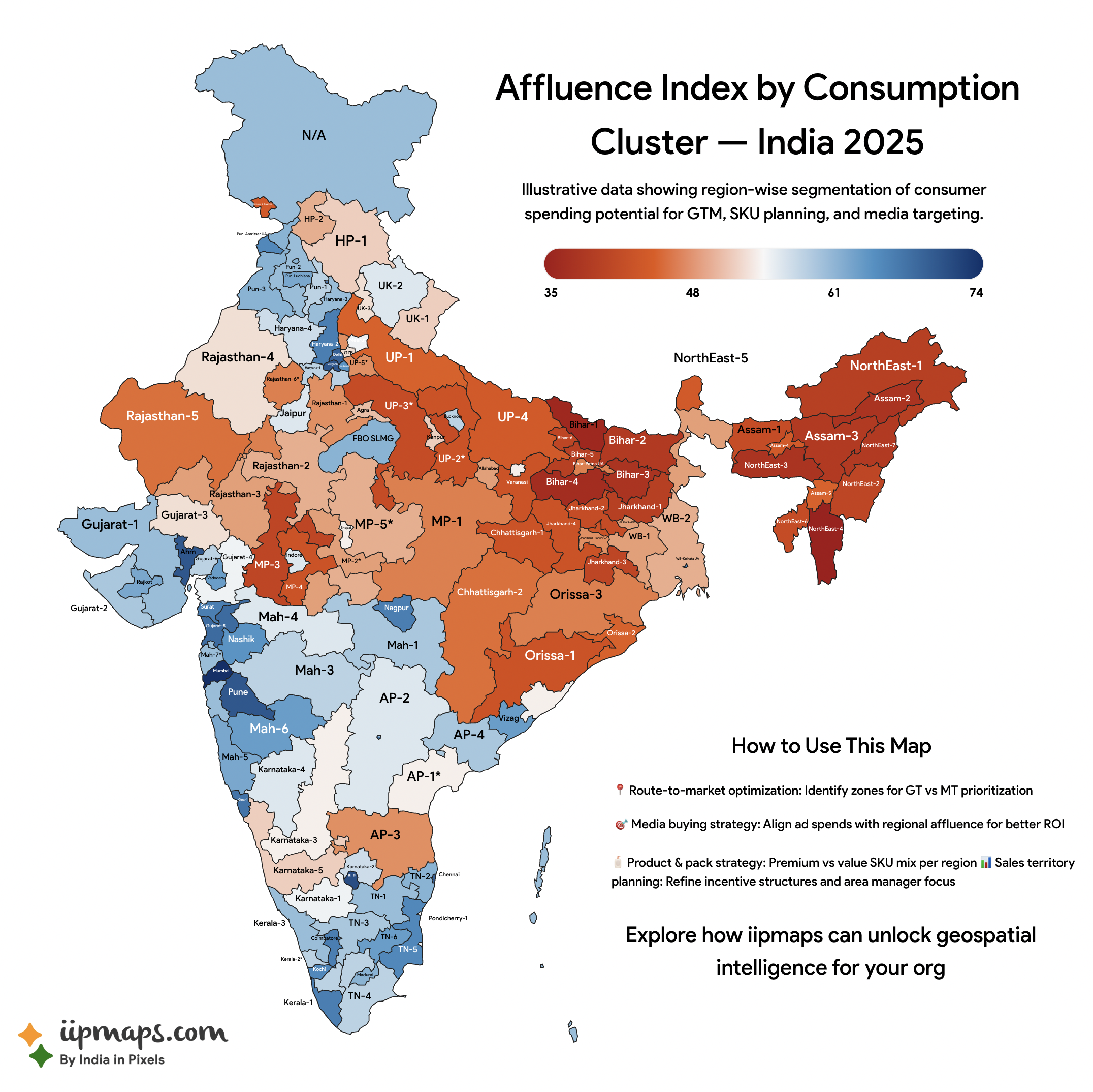 Interactive map visualization